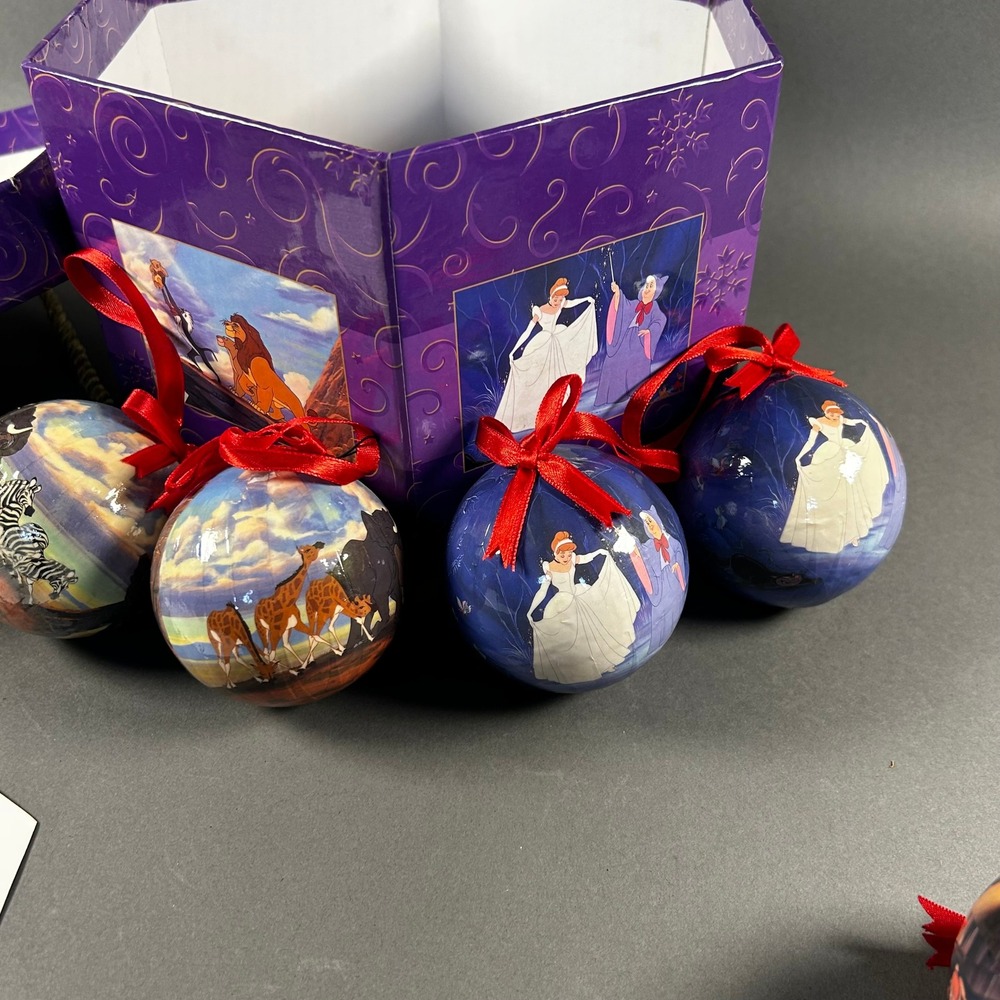 Disney Store An Enchanted Christmas 14 Piece Ornament Set Classic Movies Boxed